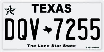 TX license plate DQV7255
