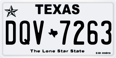 TX license plate DQV7263