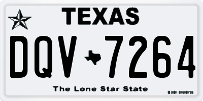TX license plate DQV7264