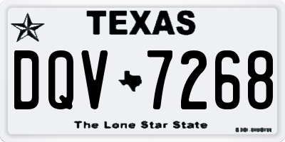 TX license plate DQV7268