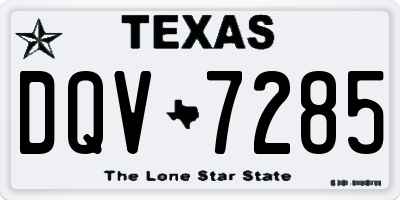 TX license plate DQV7285