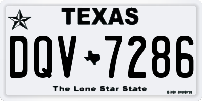 TX license plate DQV7286