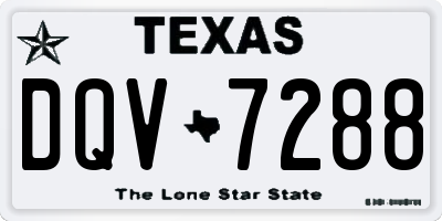 TX license plate DQV7288