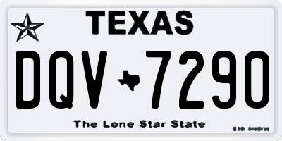TX license plate DQV7290