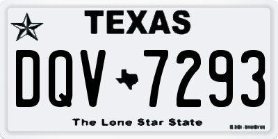 TX license plate DQV7293