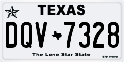 TX license plate DQV7328