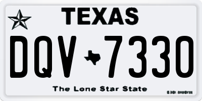 TX license plate DQV7330