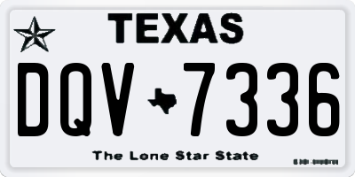 TX license plate DQV7336