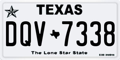 TX license plate DQV7338