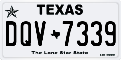 TX license plate DQV7339