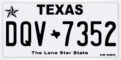 TX license plate DQV7352