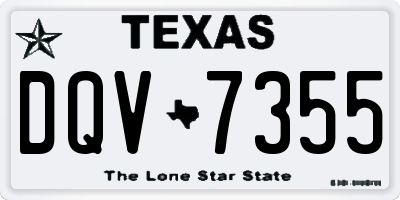 TX license plate DQV7355
