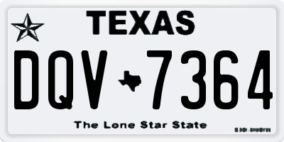 TX license plate DQV7364