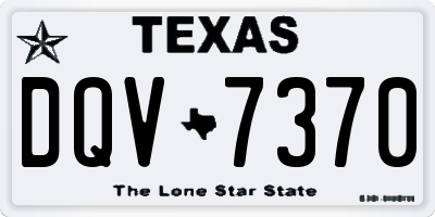 TX license plate DQV7370