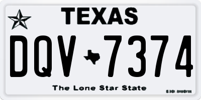 TX license plate DQV7374