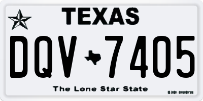 TX license plate DQV7405