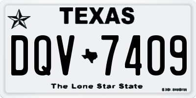 TX license plate DQV7409