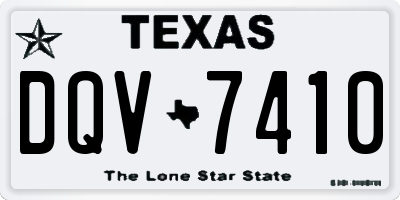 TX license plate DQV7410