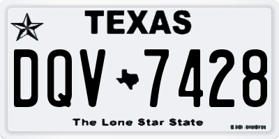 TX license plate DQV7428
