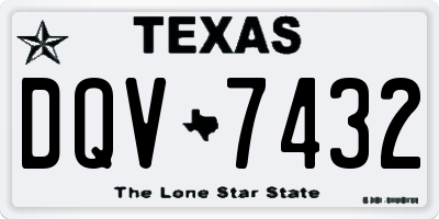 TX license plate DQV7432