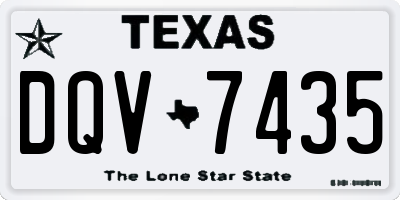 TX license plate DQV7435