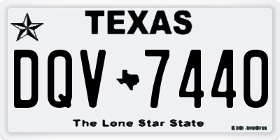 TX license plate DQV7440