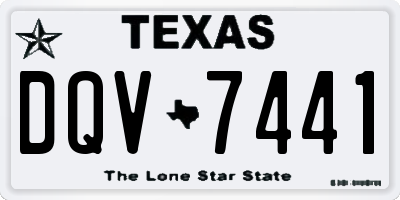 TX license plate DQV7441