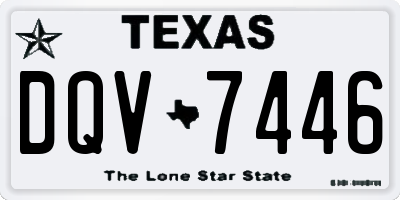 TX license plate DQV7446