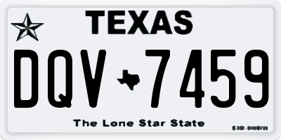 TX license plate DQV7459