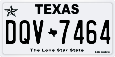 TX license plate DQV7464