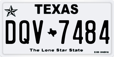 TX license plate DQV7484