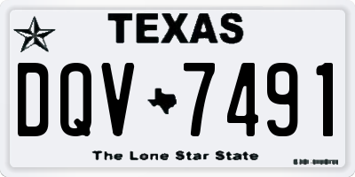 TX license plate DQV7491