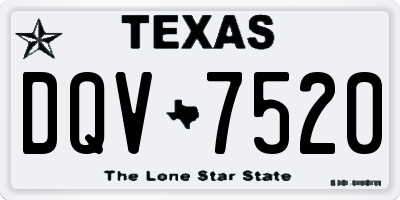 TX license plate DQV7520