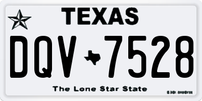 TX license plate DQV7528