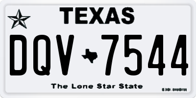 TX license plate DQV7544