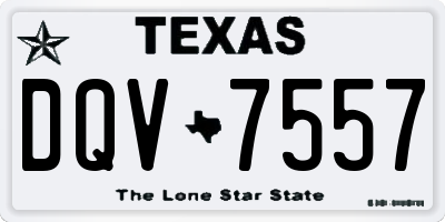 TX license plate DQV7557