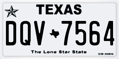 TX license plate DQV7564