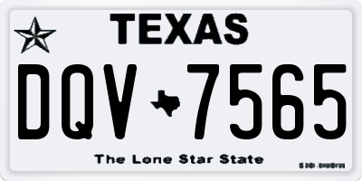 TX license plate DQV7565