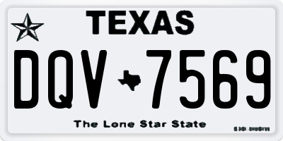 TX license plate DQV7569