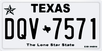 TX license plate DQV7571