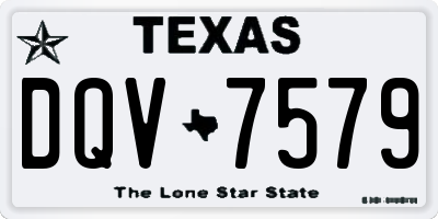 TX license plate DQV7579