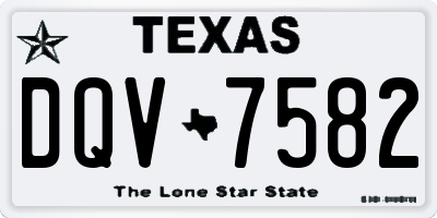 TX license plate DQV7582