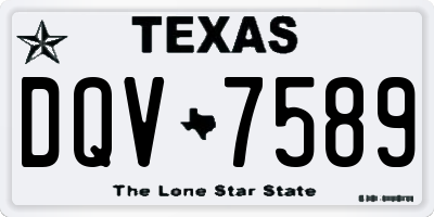TX license plate DQV7589
