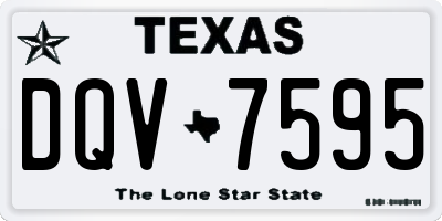 TX license plate DQV7595