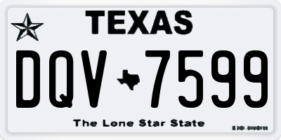 TX license plate DQV7599