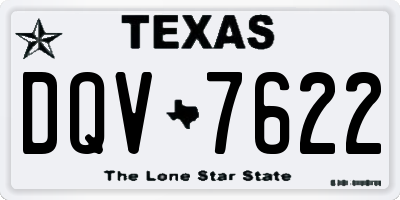 TX license plate DQV7622