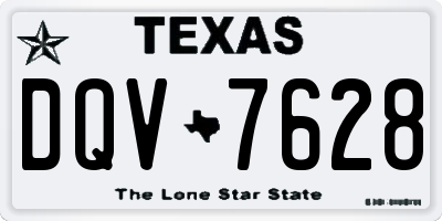 TX license plate DQV7628