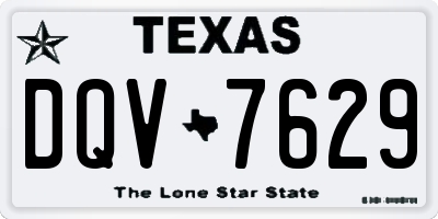 TX license plate DQV7629