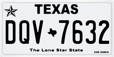 TX license plate DQV7632