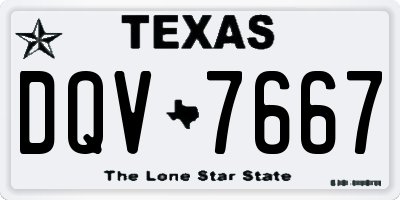 TX license plate DQV7667